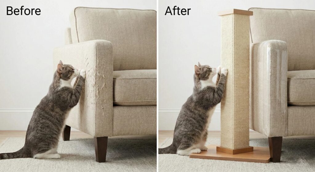 how to stop a cat from scratching furniture